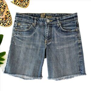 Kut from the Kloth Women's Jean Shorts Size 4 Blue Denim Cut Offs Festival Retro
